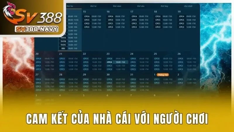 4 nội dung cam kết của nhà cái đối với người dùng