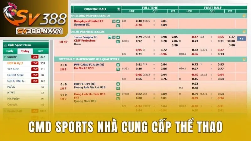 CMD Sports nhà cung cấp thể thao chuyên nghiệp